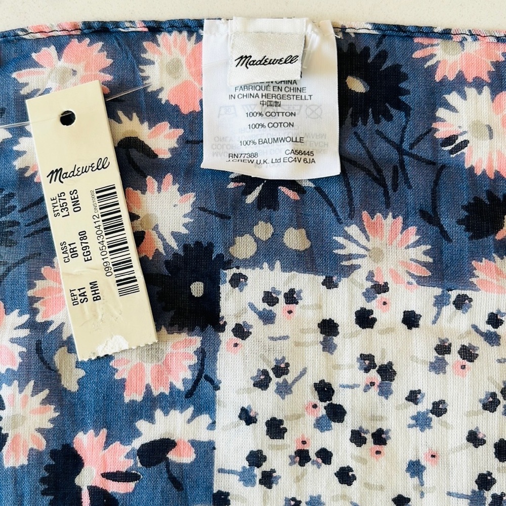 Madewell 100% Cotton Heart Bandana - Picture 13 of 15